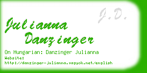 julianna danzinger business card